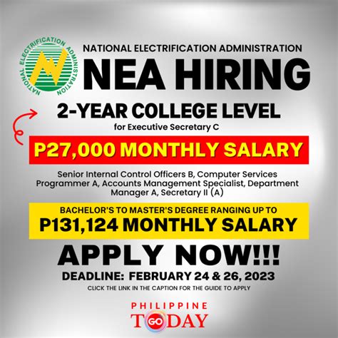 NEA has opportunities available to apply .